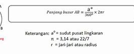 Rumus Mencari Jari Jari Lingkaran Jika Diketahui Panjang Busur